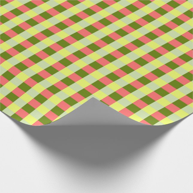Papier Cadeau Papier d'emballage Watermelon Check (Coin)