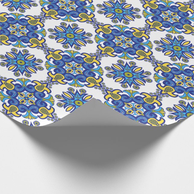 Papier Cadeau Papier d'enlèvement de carreaux Talavera (Coin)