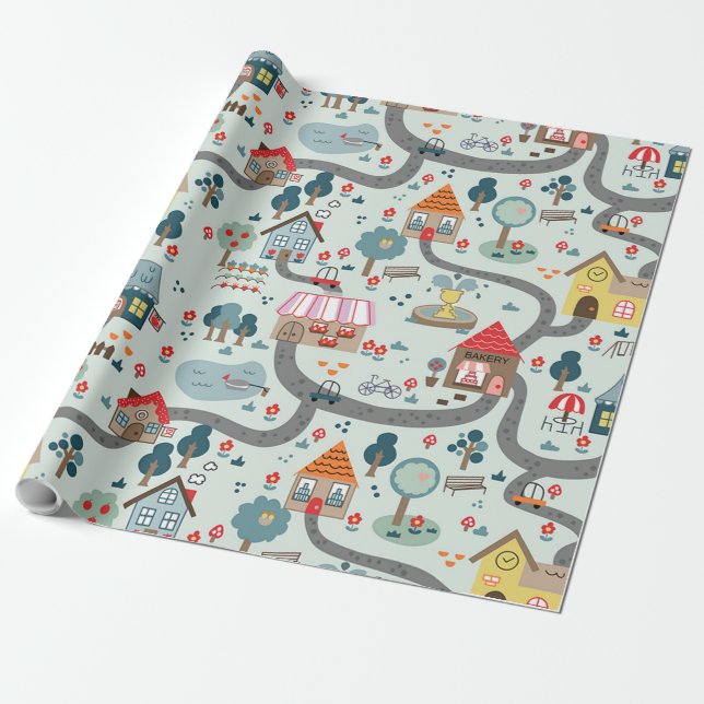 Papier Cadeau Papier d'enlèvement de carte (Déroulé)