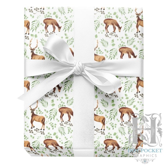 Papier Cadeau Papier d'enlèvement de cerfs (Créateur téléchargé)