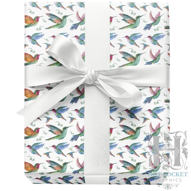 Papier Cadeau Papier d'enlèvement de colibri (Créateur téléchargé)
