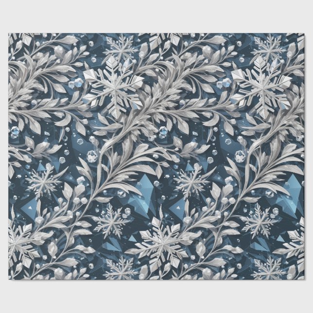 Papier Cadeau Papier d'enlèvement de flocon de neige en cristal (Couture)