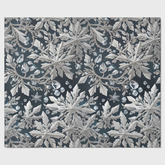 Papier Cadeau Papier d'enlèvement de flocon de neige en cristal (Couture)