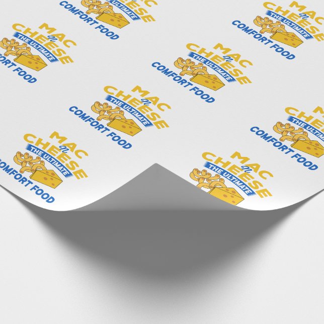 Papier Cadeau Papier d'enlèvement de fromage Mac n (Coin)