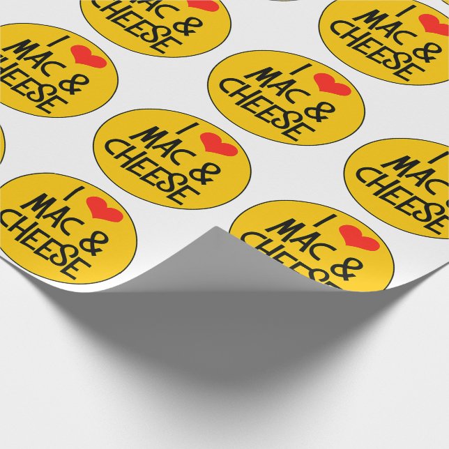 Papier Cadeau Papier d'enlèvement de fromage Mac n (Coin)