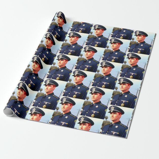 Papier Cadeau Papier d'enlèvement de police (Déroulé)