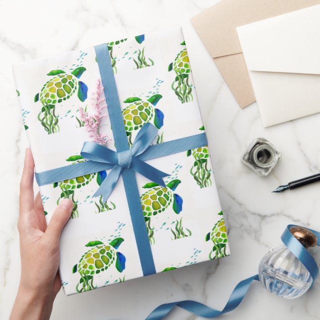Papier Cadeau Papier d'enlèvement de tortue (Cadeaux)