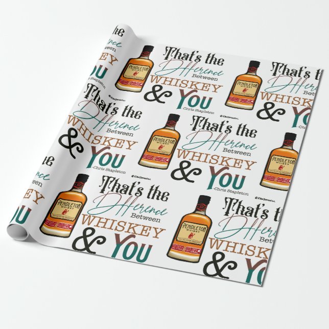 Papier Cadeau Papier d'enlèvement de whisky (Déroulé)