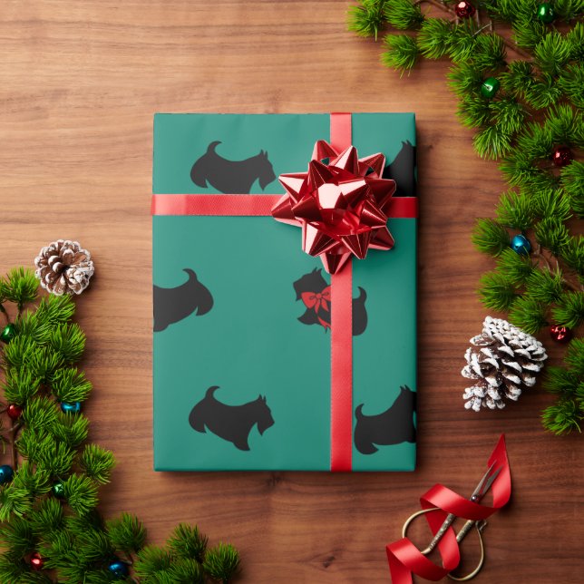 Papier Cadeau Papier d'enlèvement des courriers écossais de vaca (Cadeau de vacances)