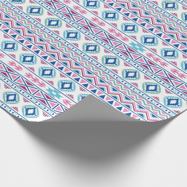 Papier Cadeau Papier d'enlèvement tribal ethnique  (Coin)