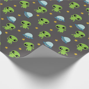 Papier Cadeau Papier d'enrobage Aliens