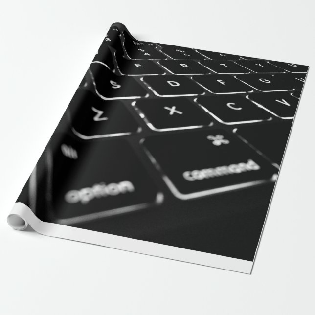 Papier Cadeau Papier d'enrobage clavier de l'ordinateur (Déroulé)