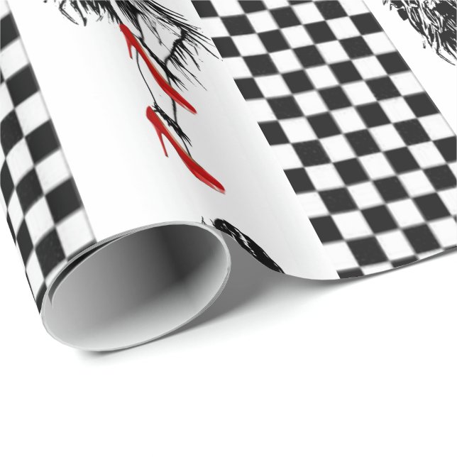 Papier Cadeau Papier d'enrobage de fêtes des pères (Coin rond)