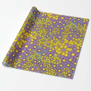Papier Cadeau Papier d'enrobage de flacons à fleurs
