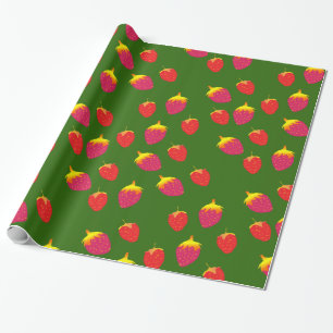 Papier Cadeau Papier d'enrobage de fraises