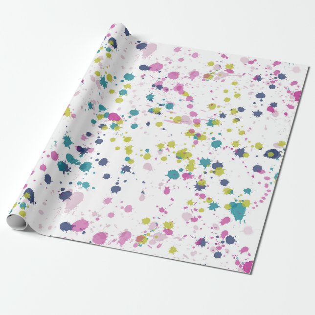 Papier Cadeau Papier d'enrobage de la branche de pivoine (Déroulé)