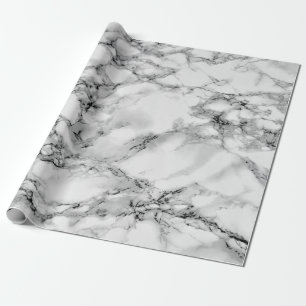 Papier Cadeau Papier d'enrobage de Marbre blanc