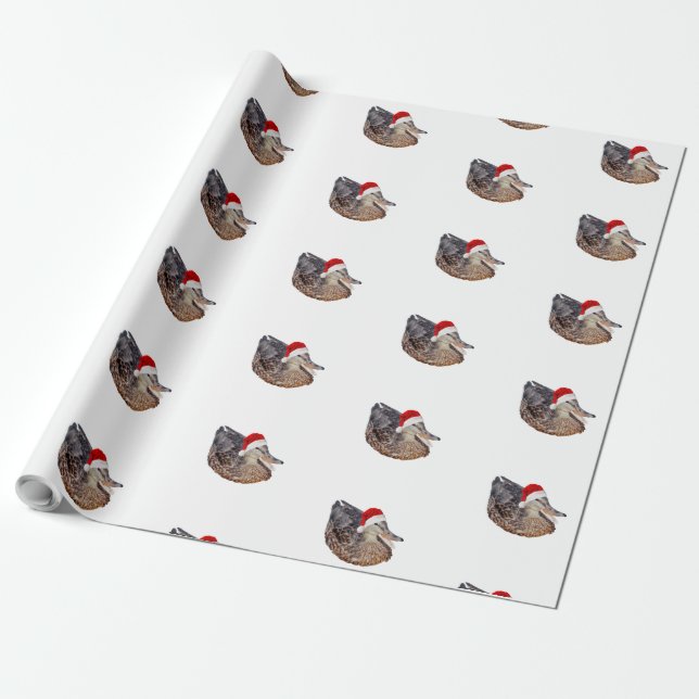Papier Cadeau Papier d'enrobage de Noël de canard (Déroulé)