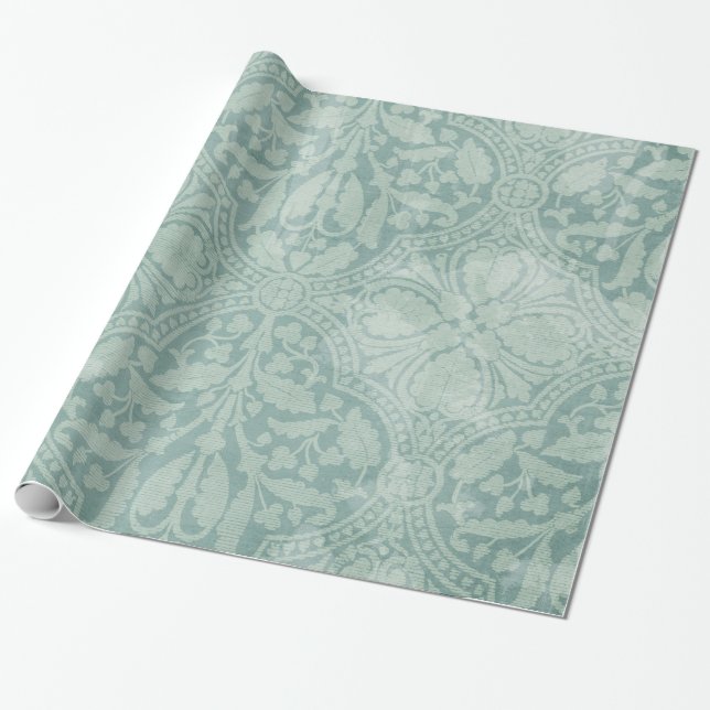 Papier Cadeau Papier d'enrobage de pattes de tissu en dentelle d (Déroulé)