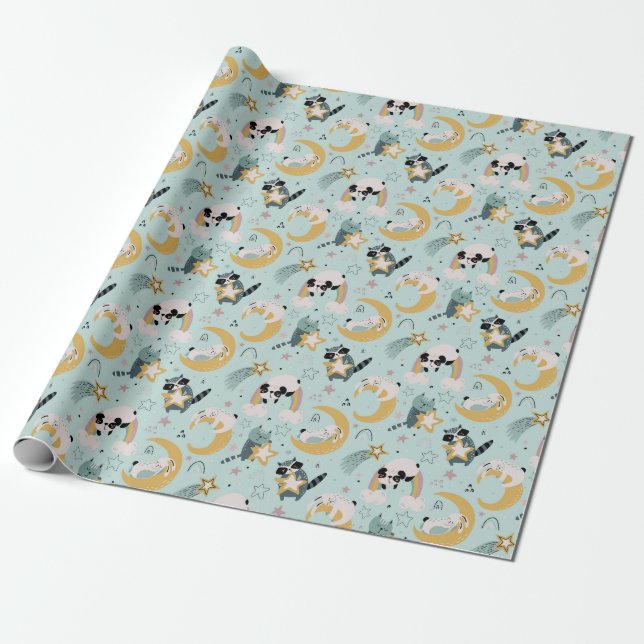 Papier Cadeau Papier d'enrobage des critères adorables (Déroulé)