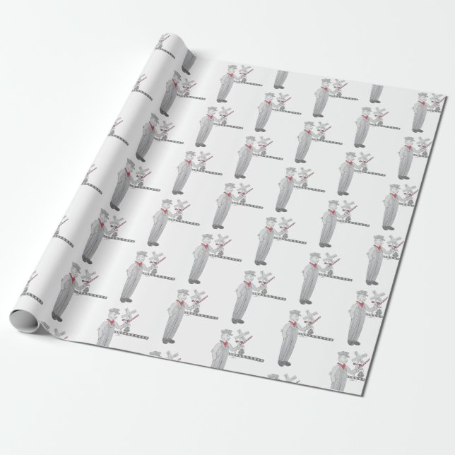 Papier Cadeau Papier d'enrobage du conducteur de franchissement  (Déroulé)