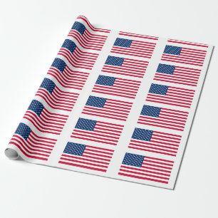 Papier Cadeau Papier d'enrobage du drapeau américain