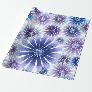 Papier Cadeau Papier d'enrobage floral lavande