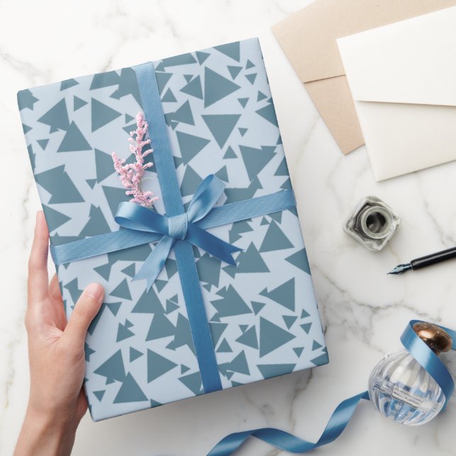Papier Cadeau Papier d'enrobage géométrique moderne Triangles (Cadeaux)