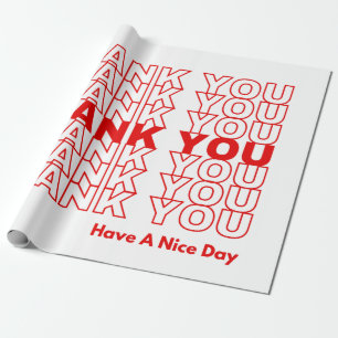 Papier Cadeau Papier d'enrobage Merci Petites entreprises