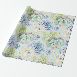 Papier Cadeau Papier d'enrobage motif Succulent