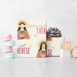 Papier Cadeau Papier d'enrobage St. Therese