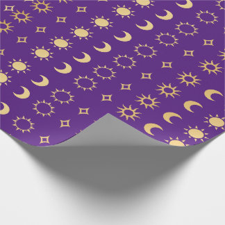 Papier Cadeau Papier d'enrobage Sund et Moon Designer