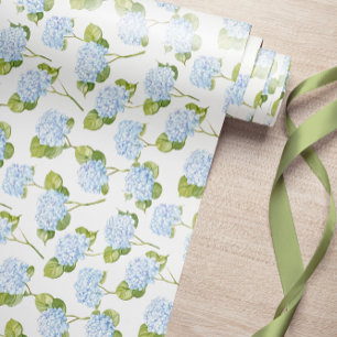 Papier Cadeau Papier d'enveloppement à motifs floraux d'Hydrangé
