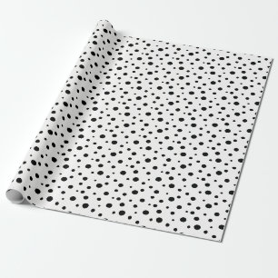 Papier Cadeau Papier d'enveloppement à points Polka