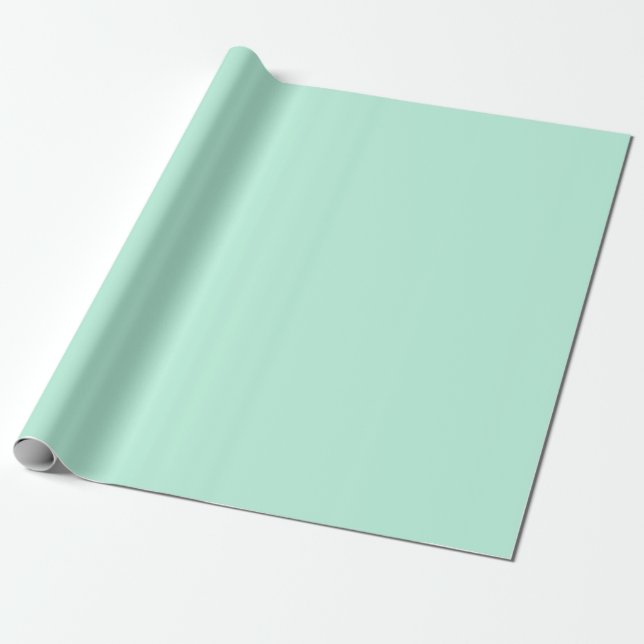Papier Cadeau Papier d'enveloppement Aero Blue Plain (Déroulé)