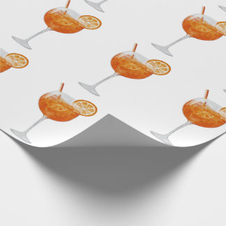 Papier Cadeau Papier d'enveloppement Aperol Spritz
