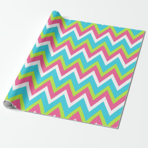 Papier Cadeau Papier d'enveloppement arc-en-ciel turquoise brill