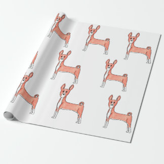 Papier Cadeau Papier d'enveloppement Basenji, cadeaux pour anima