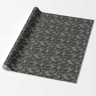 Papier Cadeau Papier d'enveloppement camouflage gris