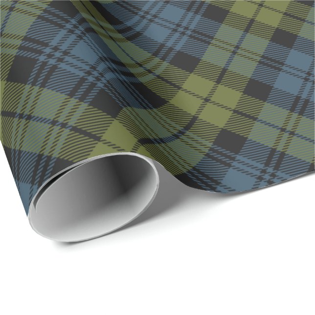Papier Cadeau Papier d'enveloppement Campbell Tartan (Coin rond)