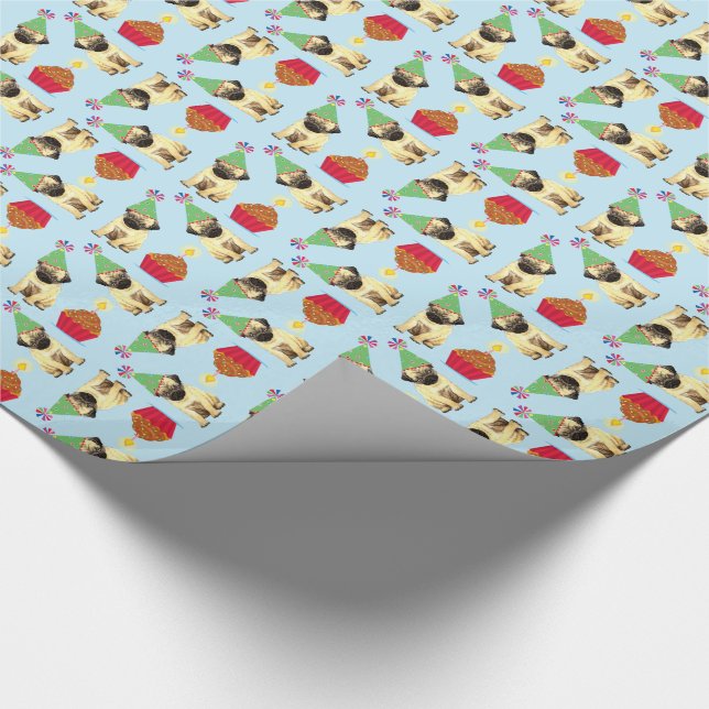Papier Cadeau Papier d'enveloppement Carlin Cupcake Anniversaire (Coin)