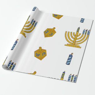 Papier Cadeau Papier d'enveloppement Chanukah
