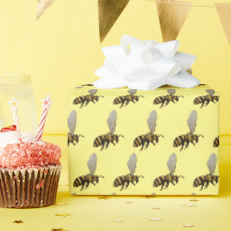 Papier Cadeau Papier d'enveloppement d'abeilles