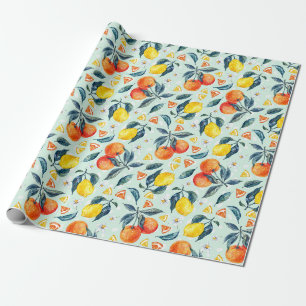 Papier Cadeau Papier d'enveloppement d'agrumes