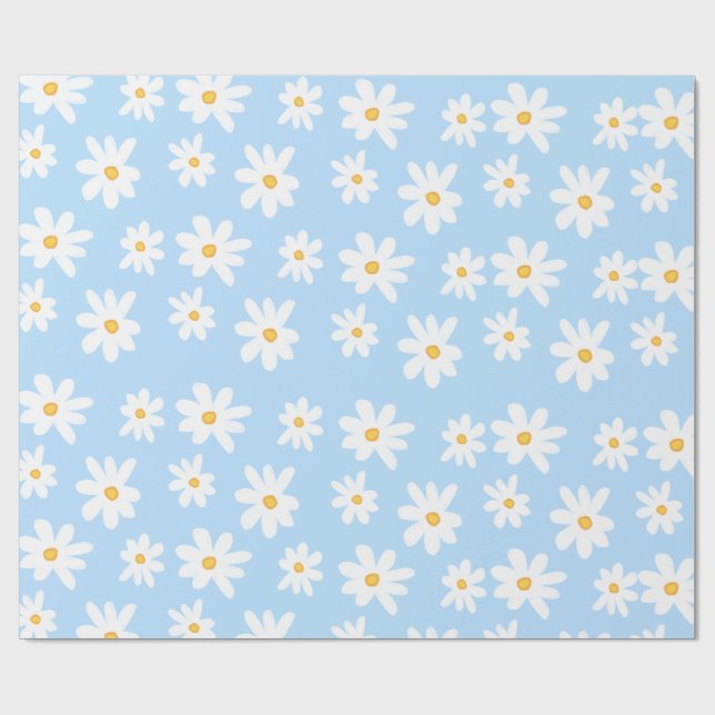 Papier Cadeau Papier d'enveloppement Daisy Delight (Plat)