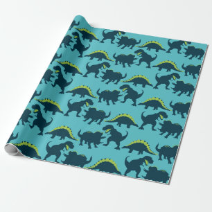 Papier Cadeau Papier d'enveloppement d'anniversaire de Dinosaur
