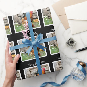 Papier Cadeau Papier d'enveloppement d'anniversaire / Poulets ni