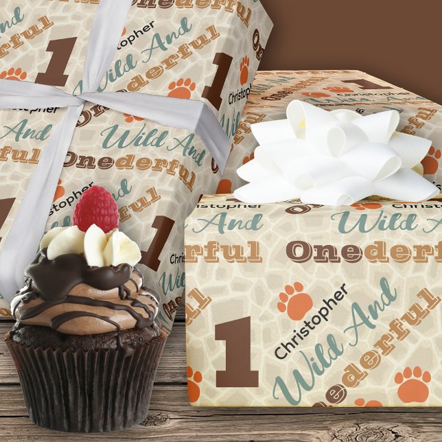 Papier Cadeau Papier D'Enveloppement D'Anniversaire Sauvage Et O (Créateur téléchargé)