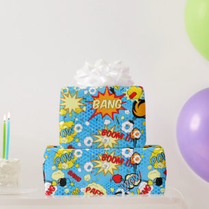Papier Cadeau Papier d'enveloppement d'art de la bande dessinée