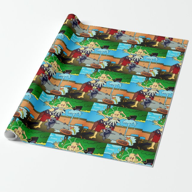 Papier Cadeau Papier d'enveloppement de 30 po x 15 po (Déroulé)
